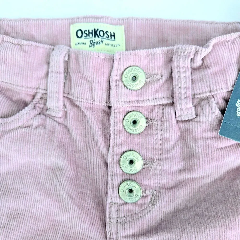 OSHKOSH B’GOSH Pants Corduroy Skinny Pants Mauve Purple Girl Size 4 XS NWT